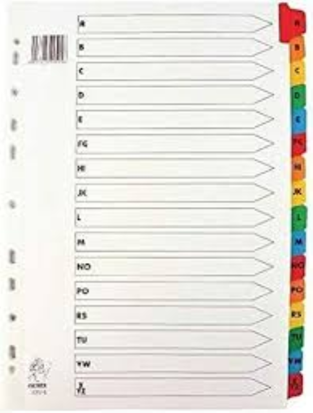 GEM FILE DIVIDER A4 PLASTIC A-Z